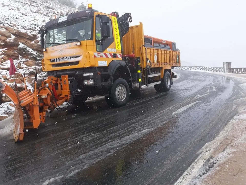 Aviso amarillo por nevadas en las sierras de Cazorla y Segura