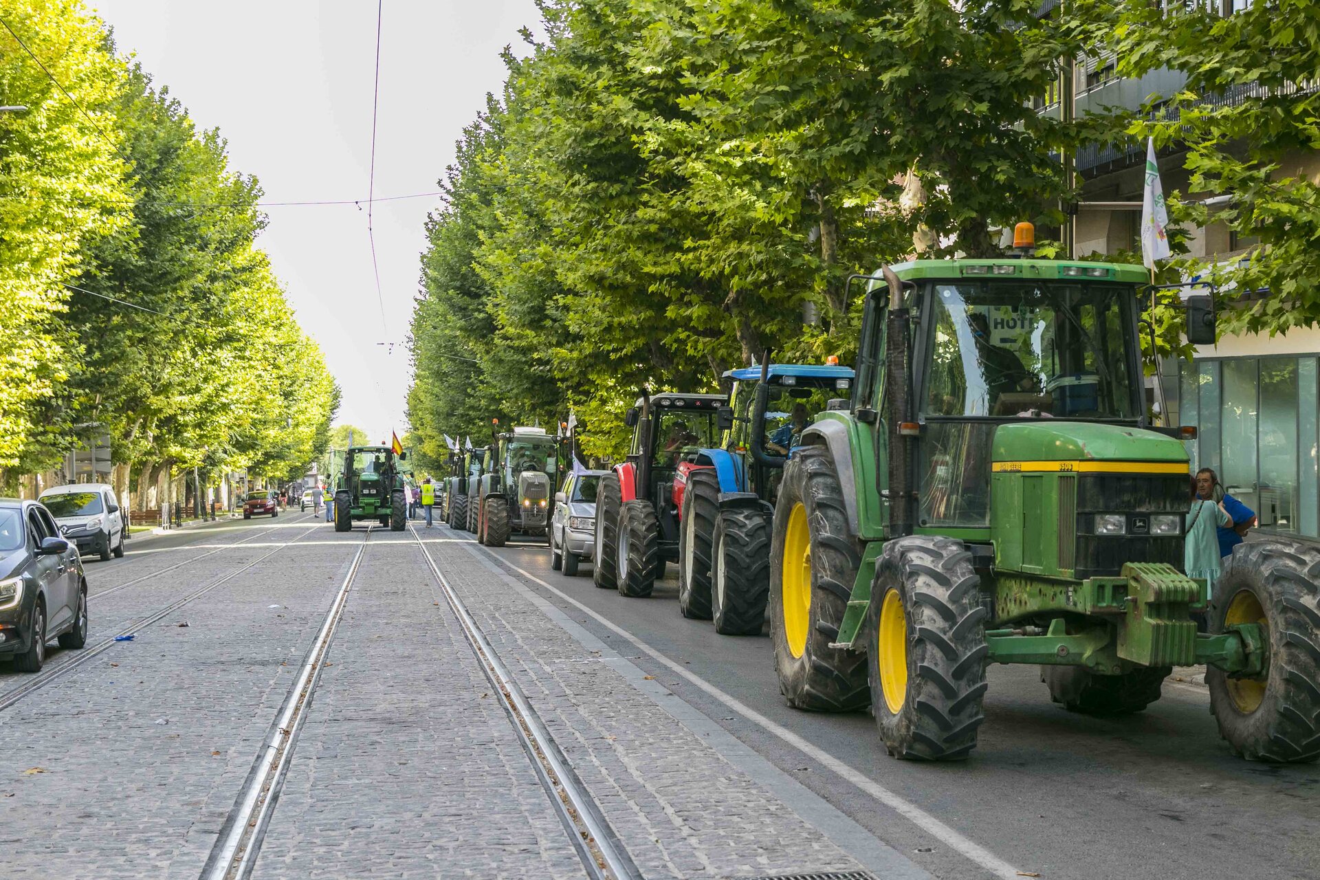 El campo jiennense vuelve a la calle con una tractorada contra el acuerdo con Mercosur