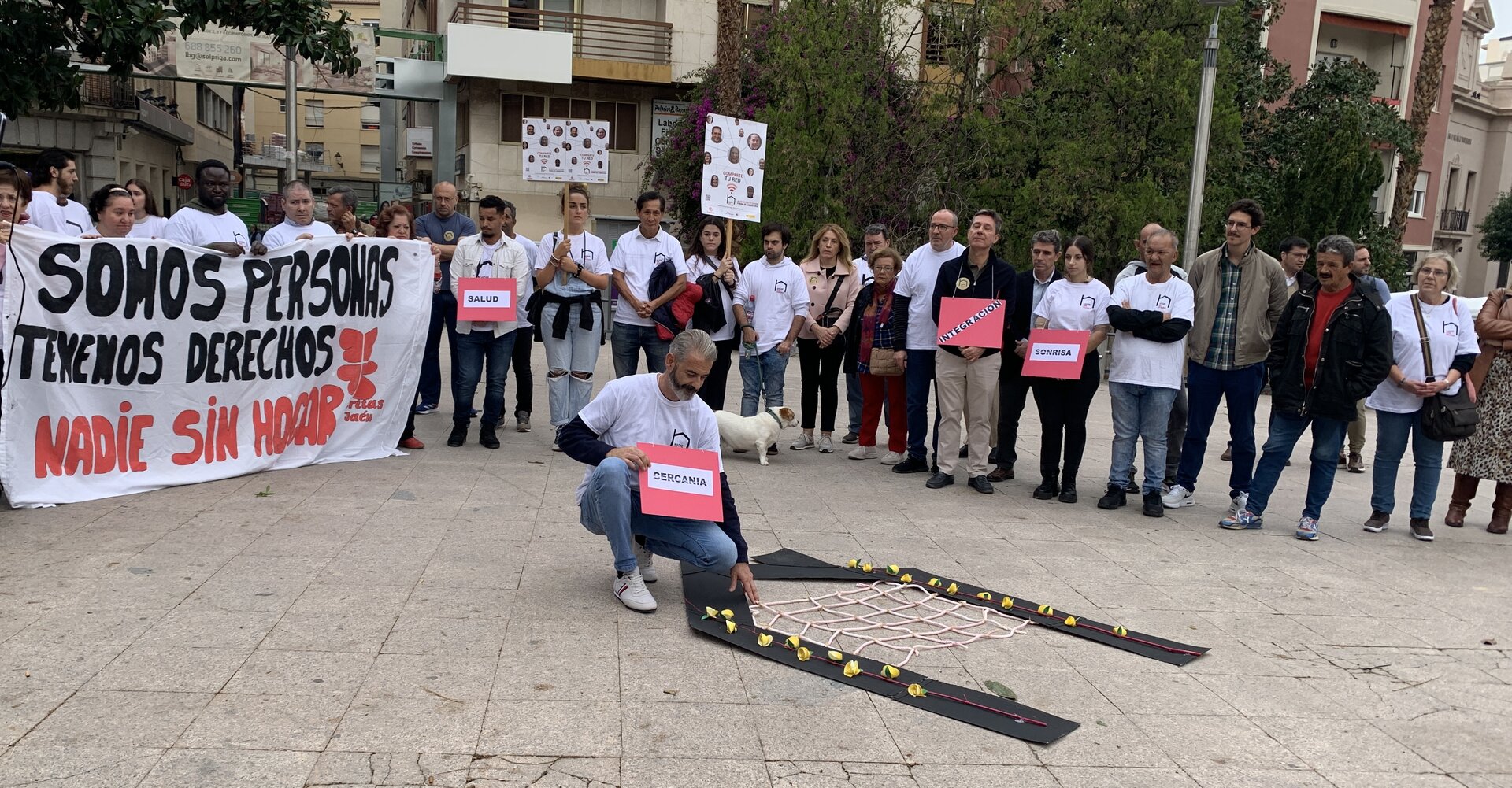 Cáritas reivindica en Jaén un hogar y una comunidad para las personas sin hogar