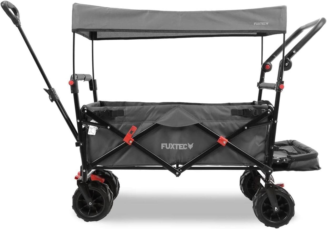 Carro Plegable Grande De Alta Resistencia – Carro De Playa, Campamento, Festival – Plegable, Resistente