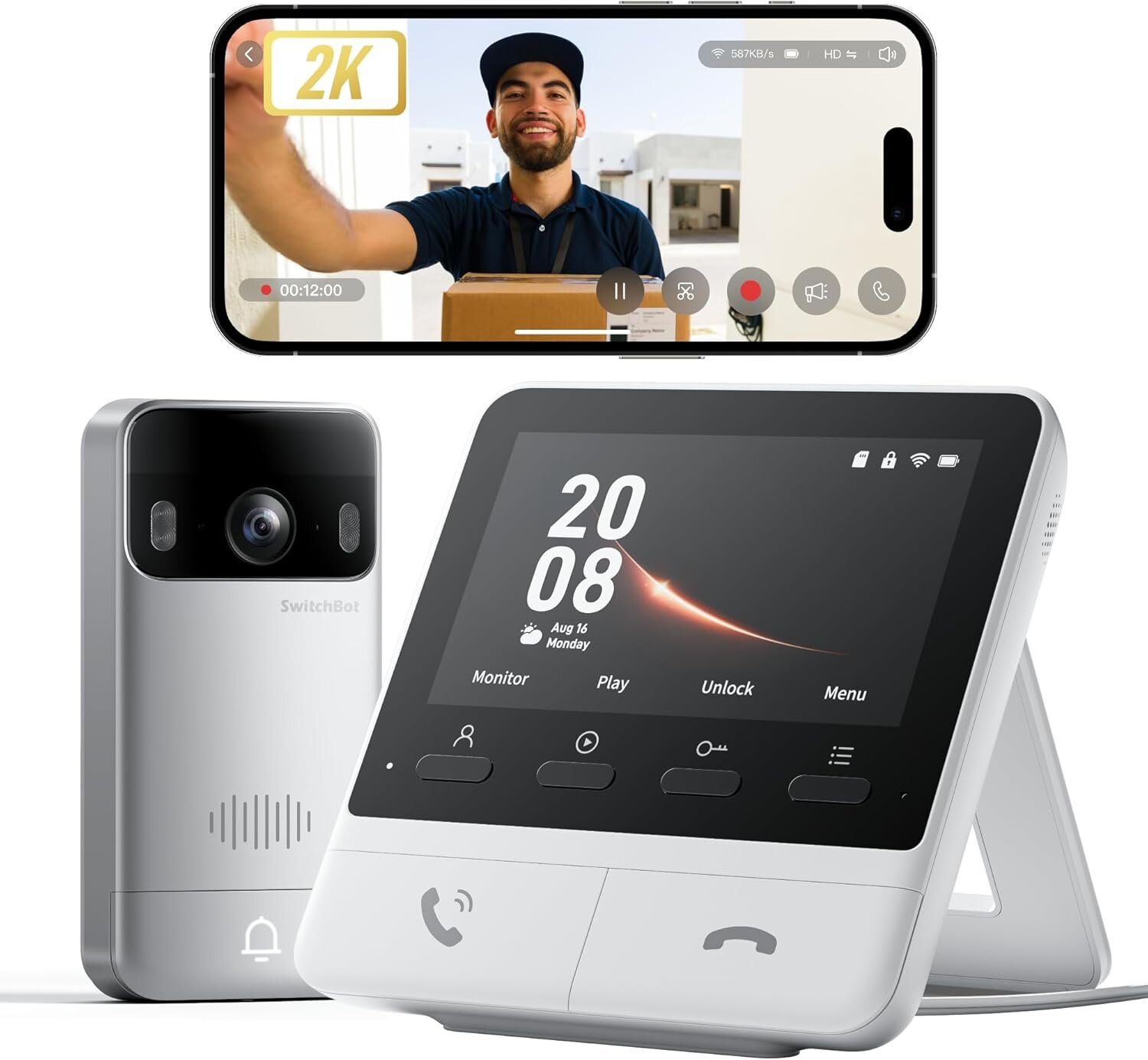 SwitchBot Videoportero: análisis, instalación y comparativa real (2K, 165°, sin suscripción)