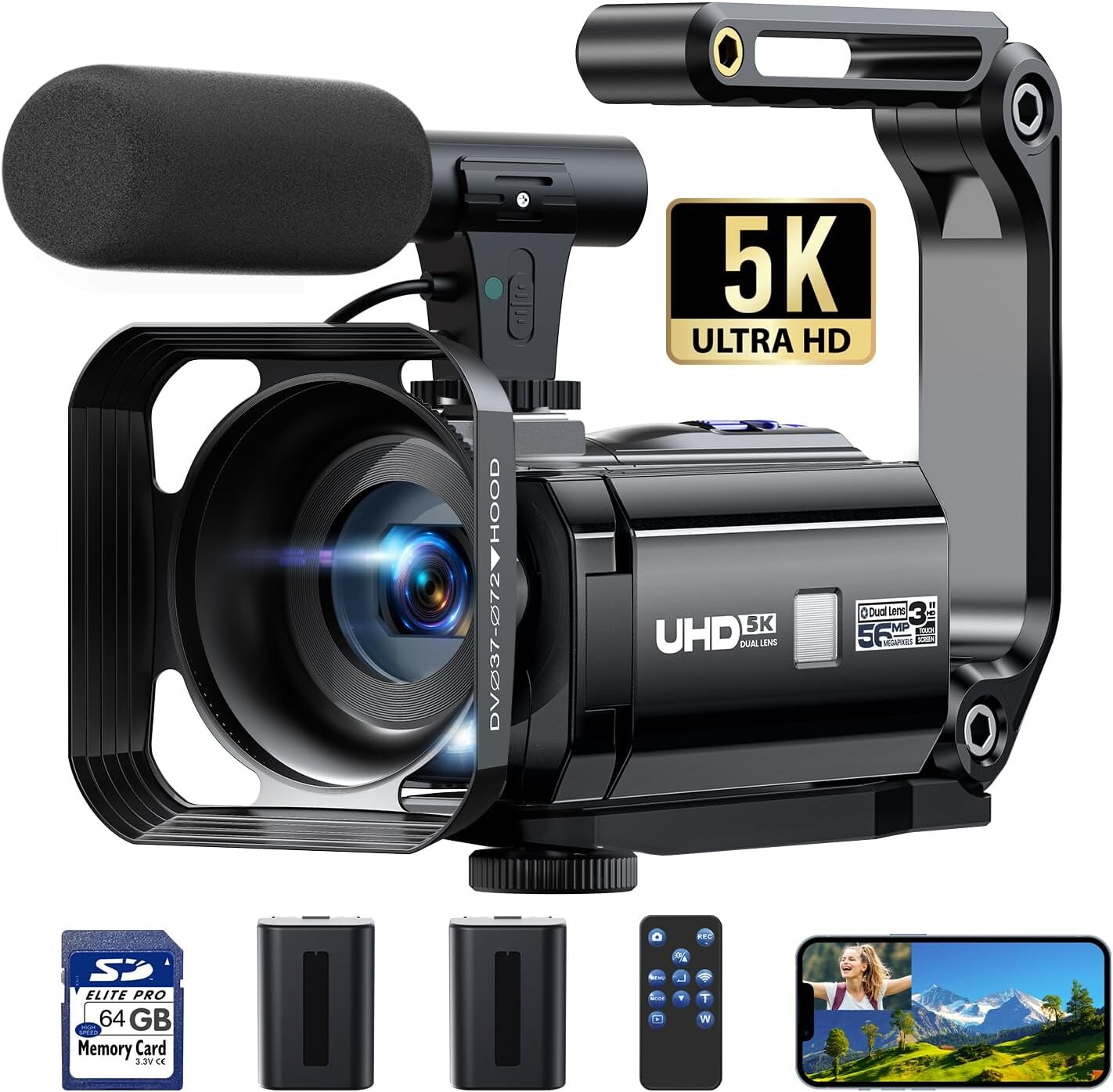 FIREFOTO Cámara de Vídeo 5K (56 MP) para Vlogging — Review, Ajustes y Trucos