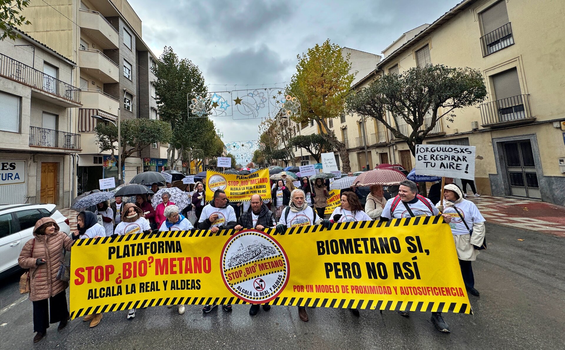 Alcalá la Real estalla contra la planta de biometano
