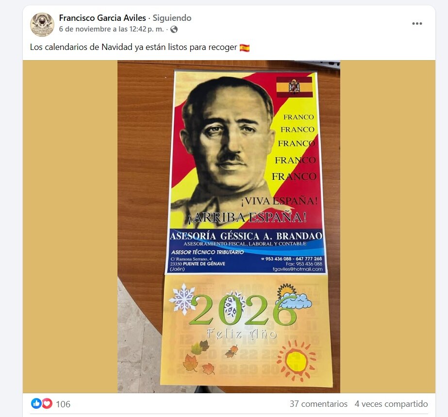 La Asociación de Memoria Histórica denuncia al alcalde de Puente de Génave