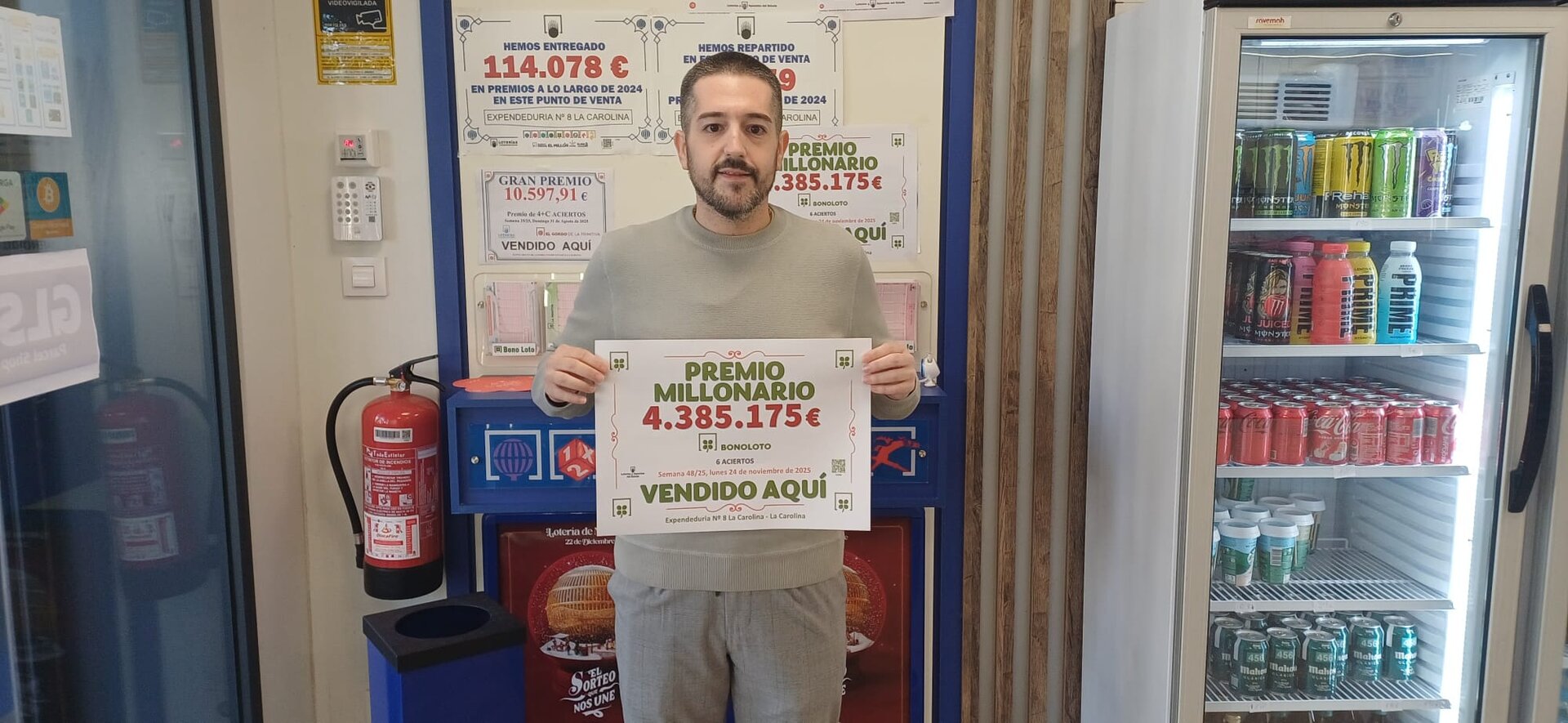 La ilusión inunda La Carolina tras caer un premio millonario de la Bonoloto