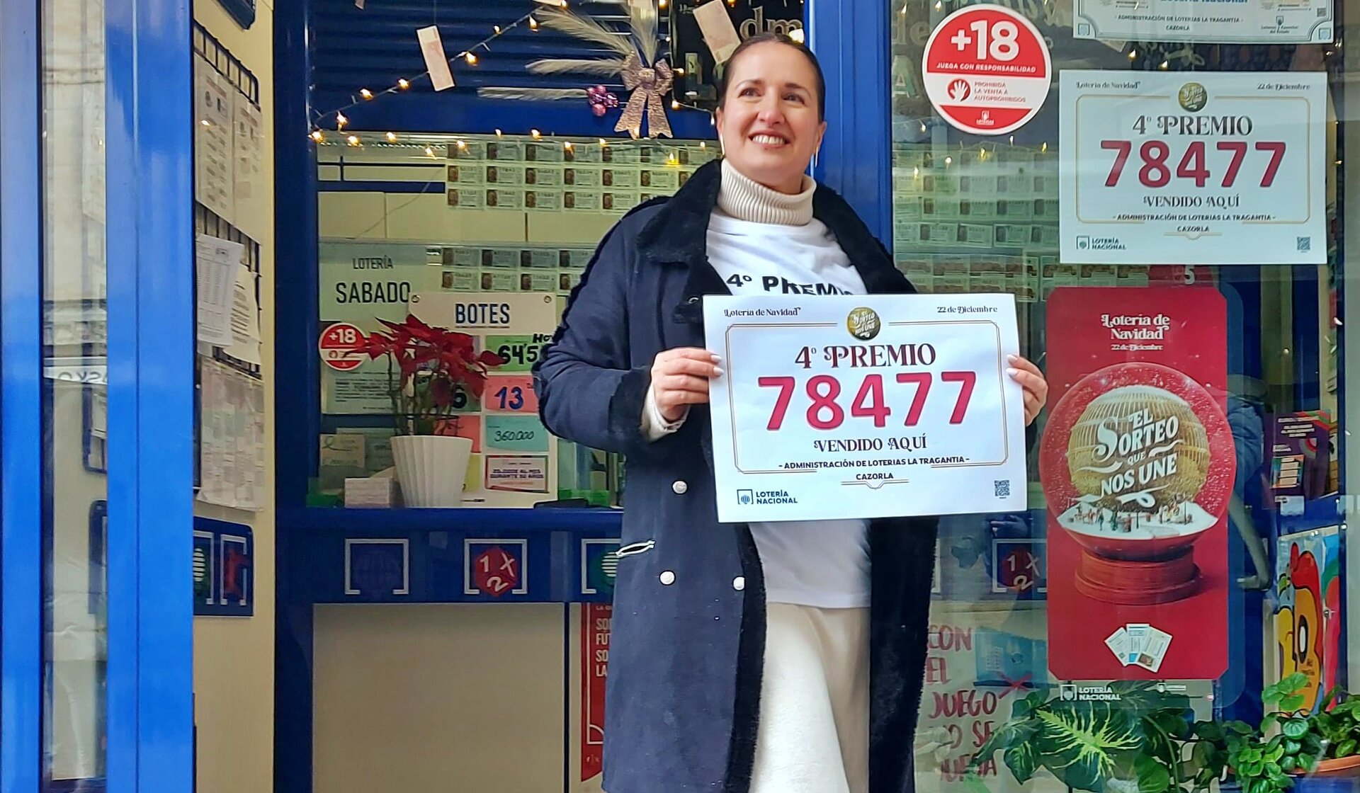 Cazorla reparte más de 23 millones de euros con el cuarto premio