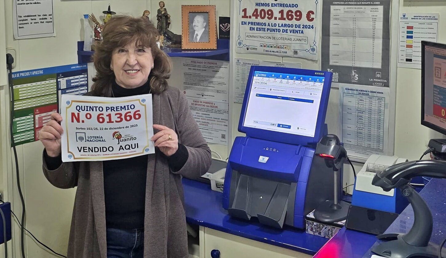 Nieves Quesada se jubila con alegría: 60.000 euros desde Huelma