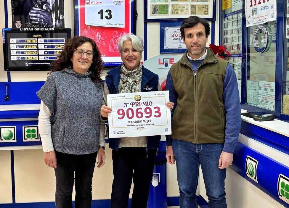 La administración de Manuela Marín da medio millón de euros en Linares con el tercer premio