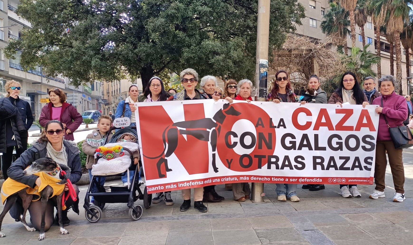 "Saldremos a la calle para denunciar el abandono de los perros de caza"