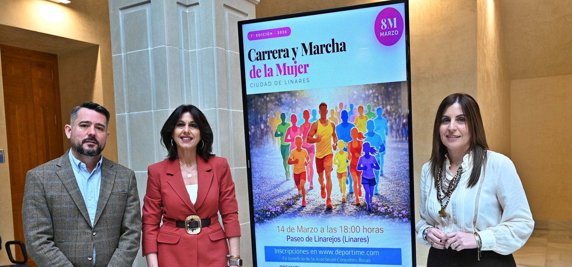 Linares impulsa deporte y solidaridad con la Carrera y Marcha de la Mujer