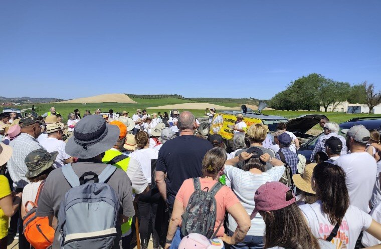 La segunda protesta contra la macroplanta de biometano en Alcalá la Real reúne a 150 vecinos