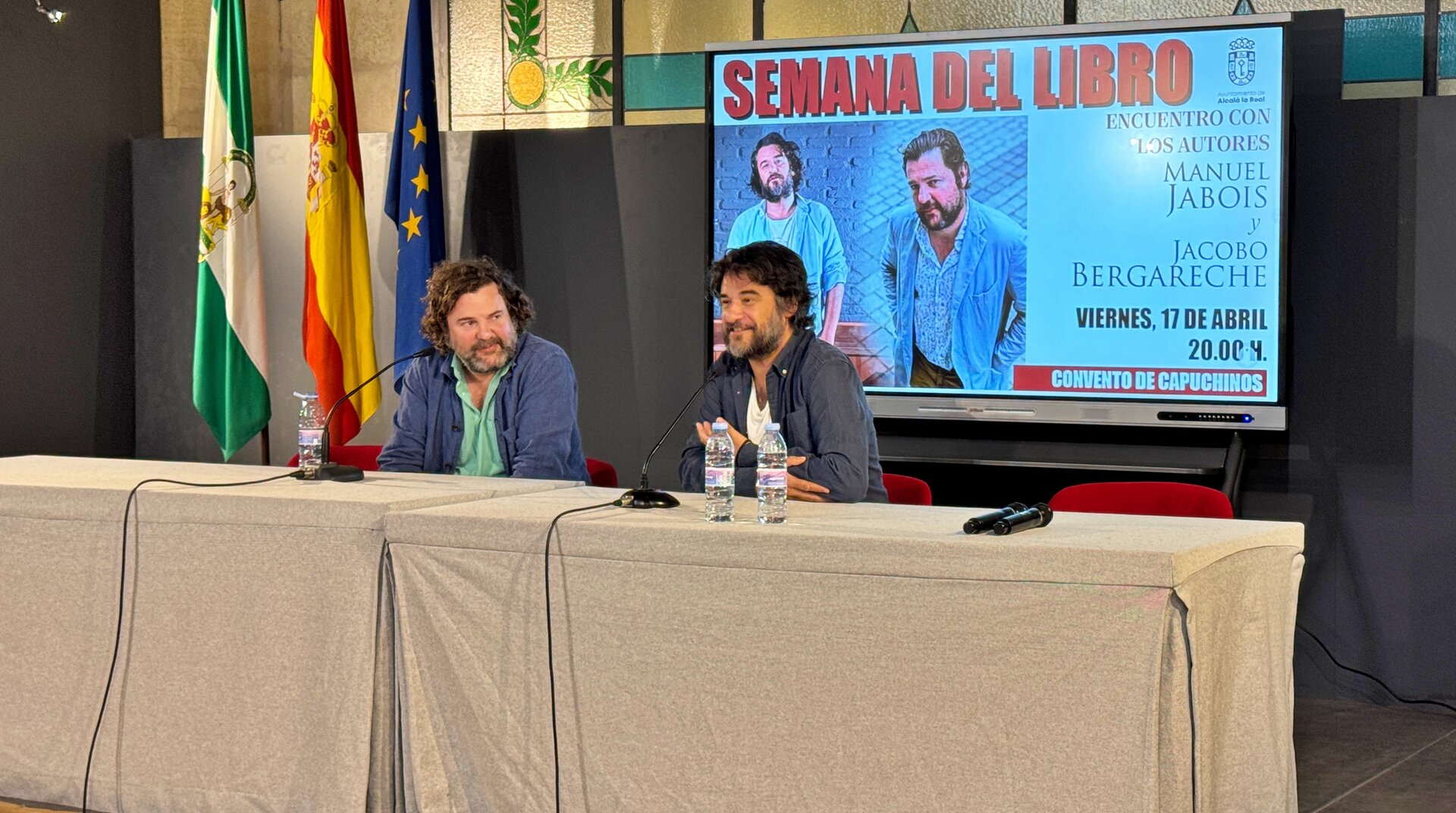 Manuel Jabois y Jacobo Bergareche comparten el oficio de contar historias en Alcalá la Real