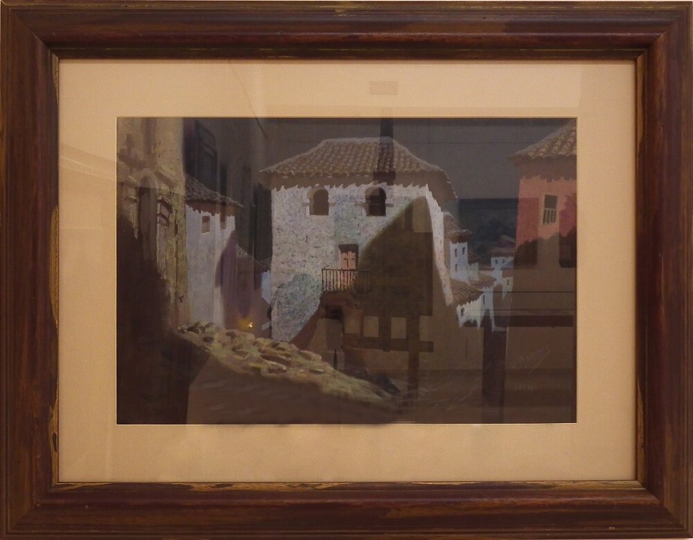 La plazoleta de San Pedro en una témpera de Rufino Martos