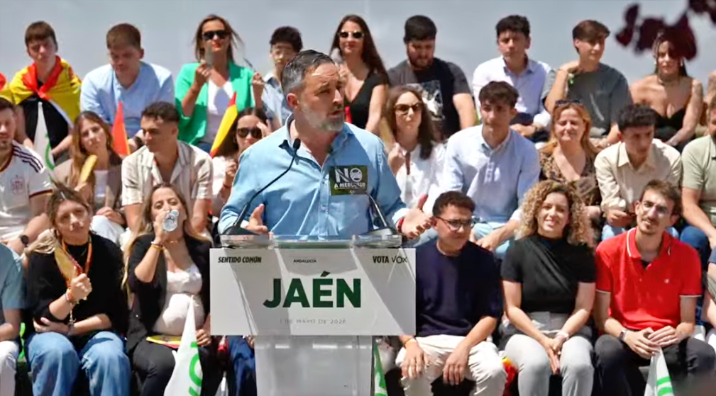 Santiago Abascal lleva su “prioridad nacional” a Jaén: “Aquí no cabe toda América ni toda África”