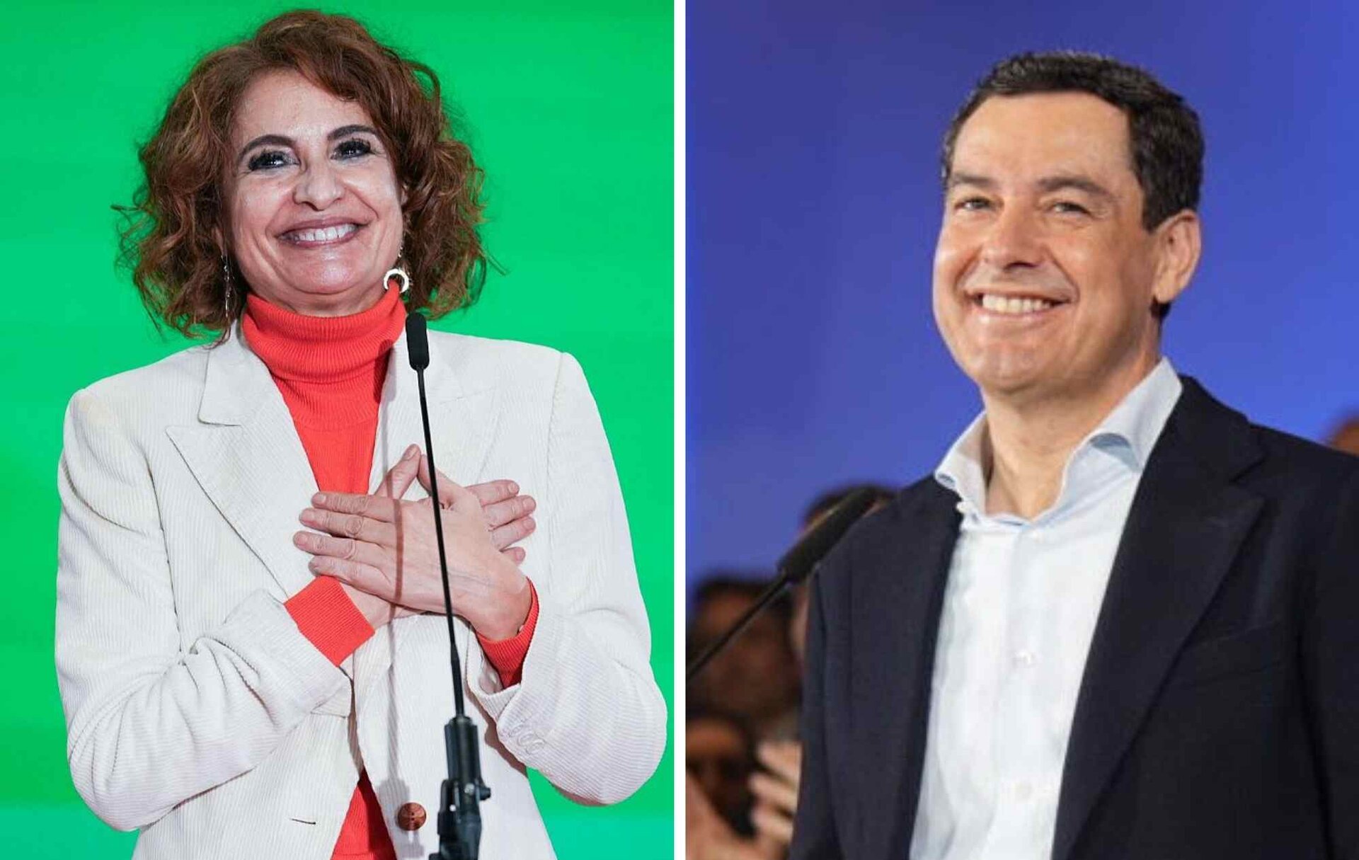 Dos caravanas hacia las urnas en el último gran pulso de la campaña andaluza