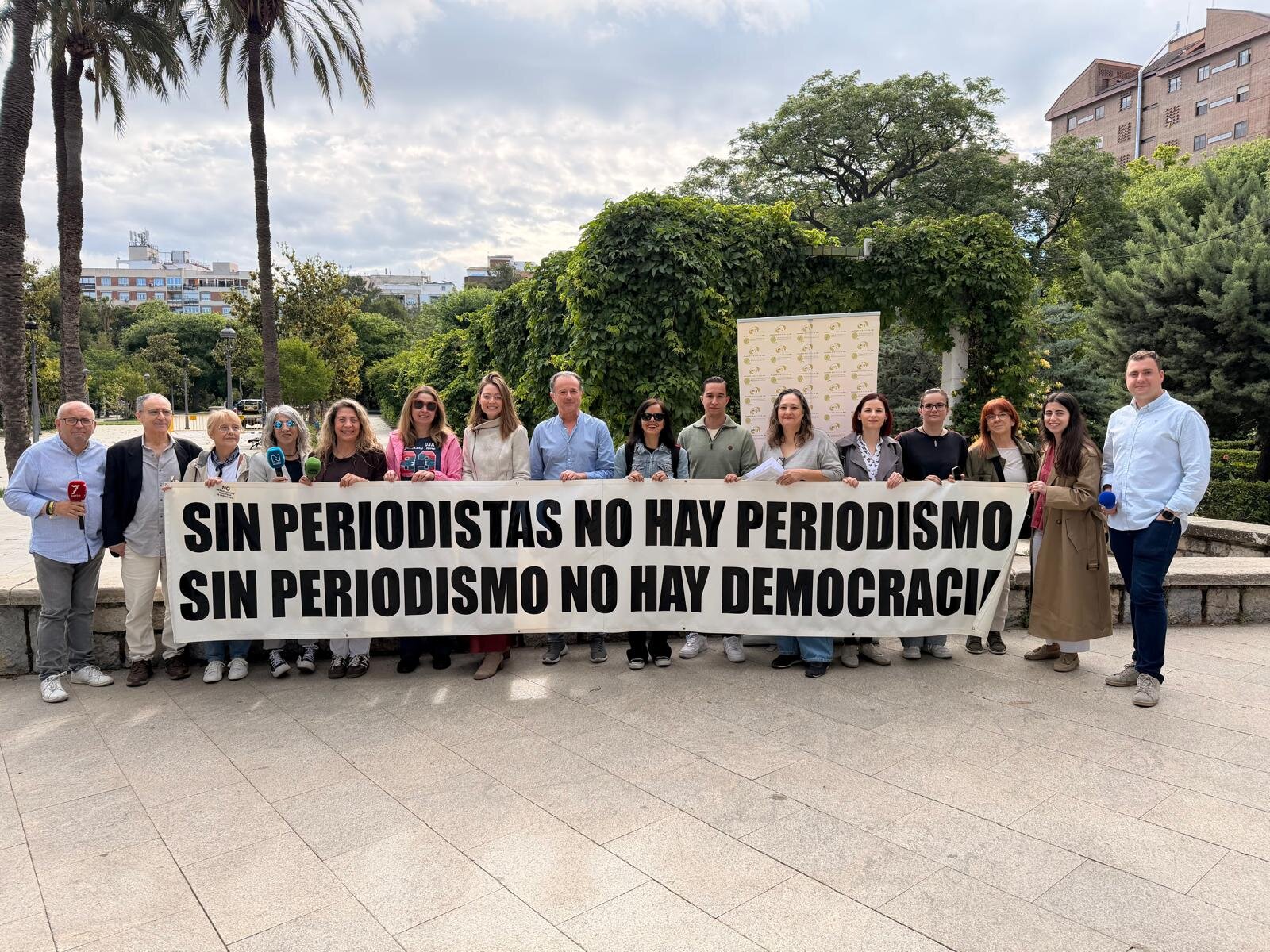 Jaén reivindica la libertad de prensa en el Parque de la Concordia