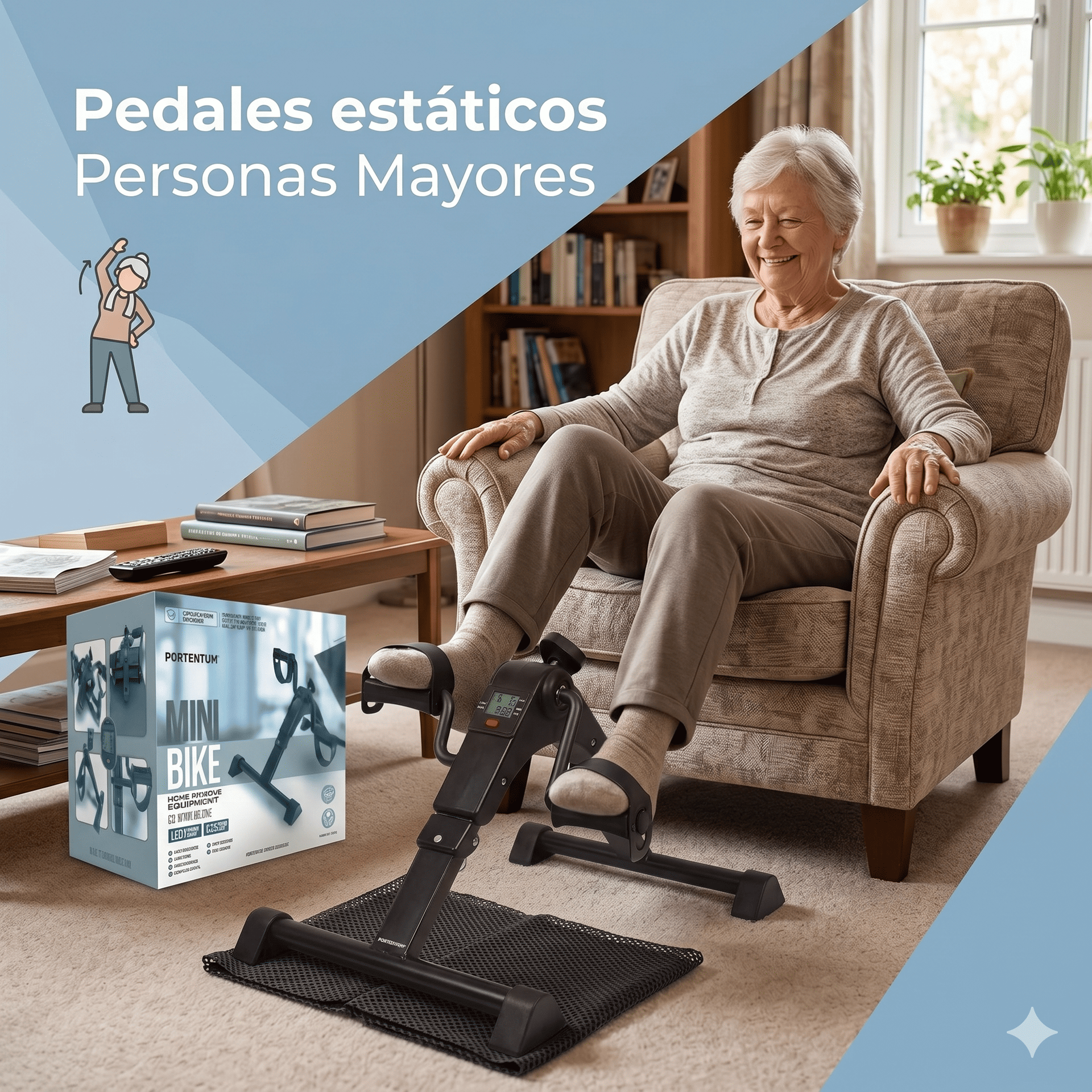 PORTENTUM Pedales Estáticos Personas Mayores: ofertas y opiniones de usuarios