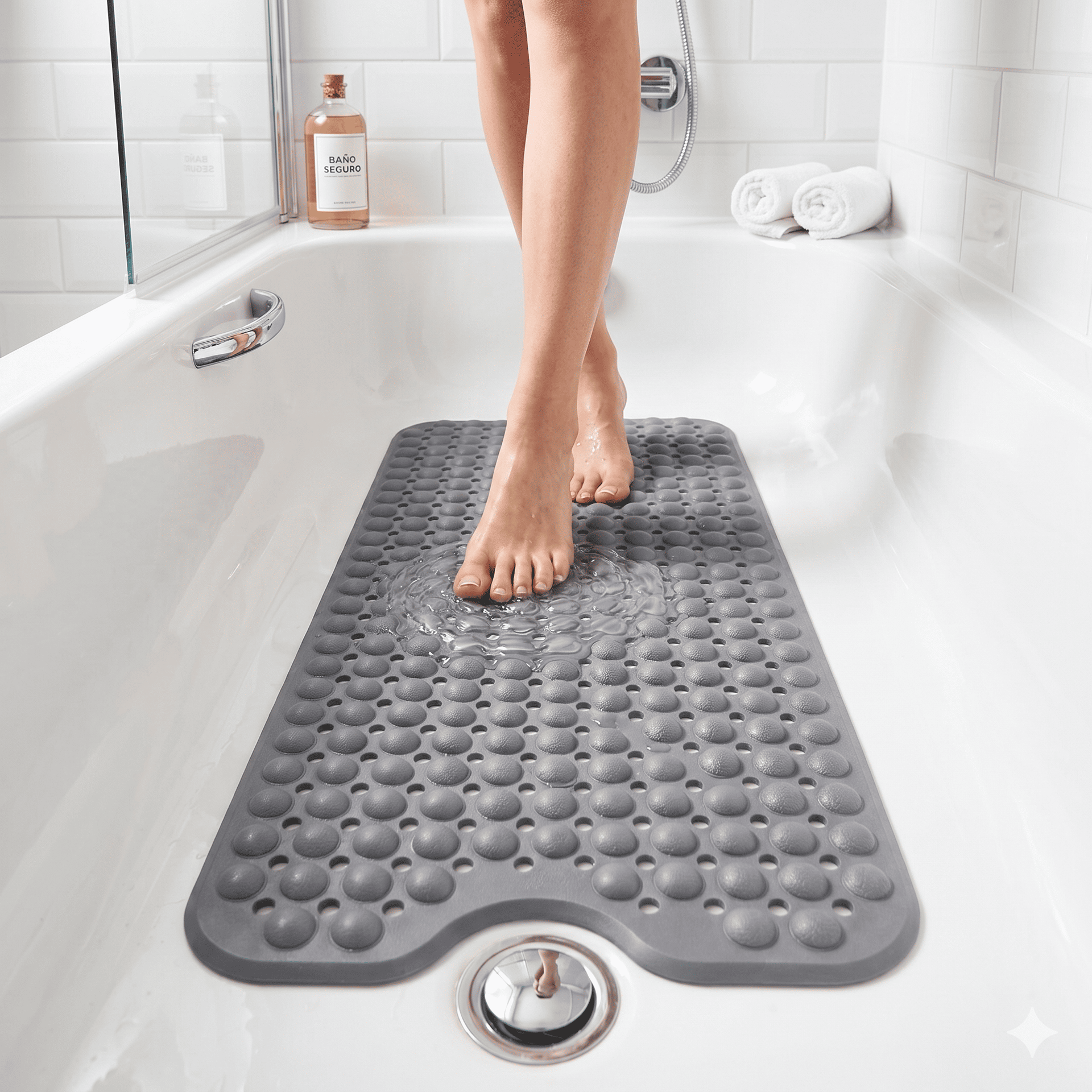edihome Alfombra Bañera Antideslizante 100x40 cm: Ofertas y Opiniones de Usuarios