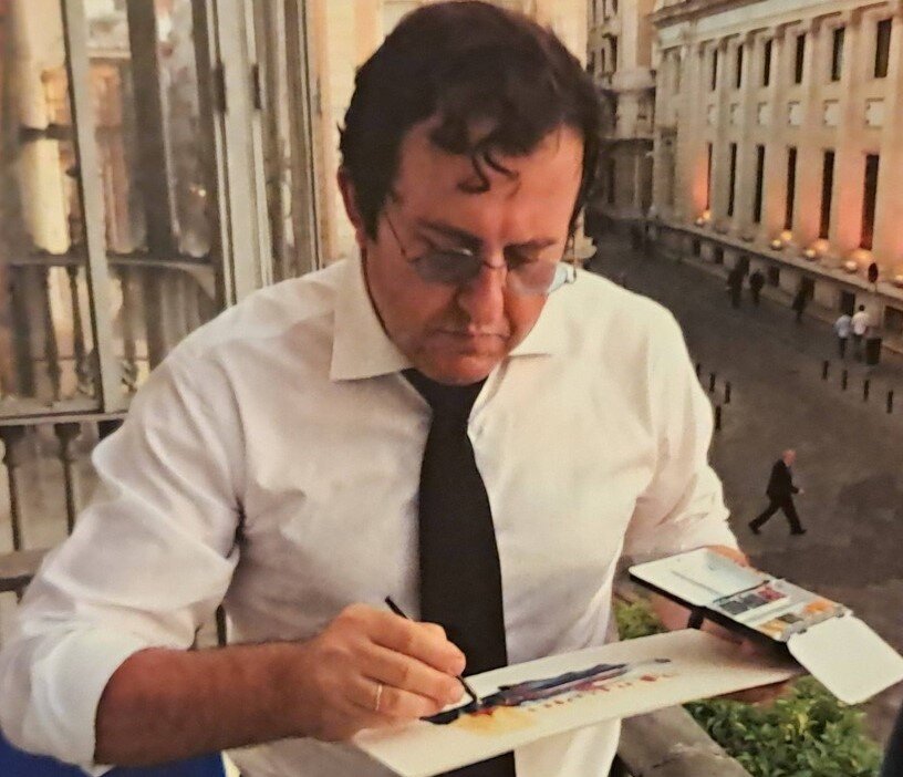 Alfonso Rodríguez Márquez y sus apuntes semanasanteros sevillanos