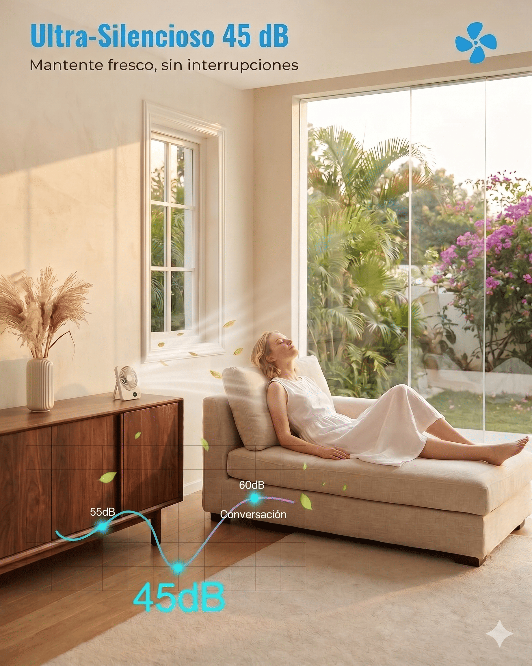 LUXVANO Ventilador de Escritorio Ultra Delgado: ofertas y opiniones de usuarios