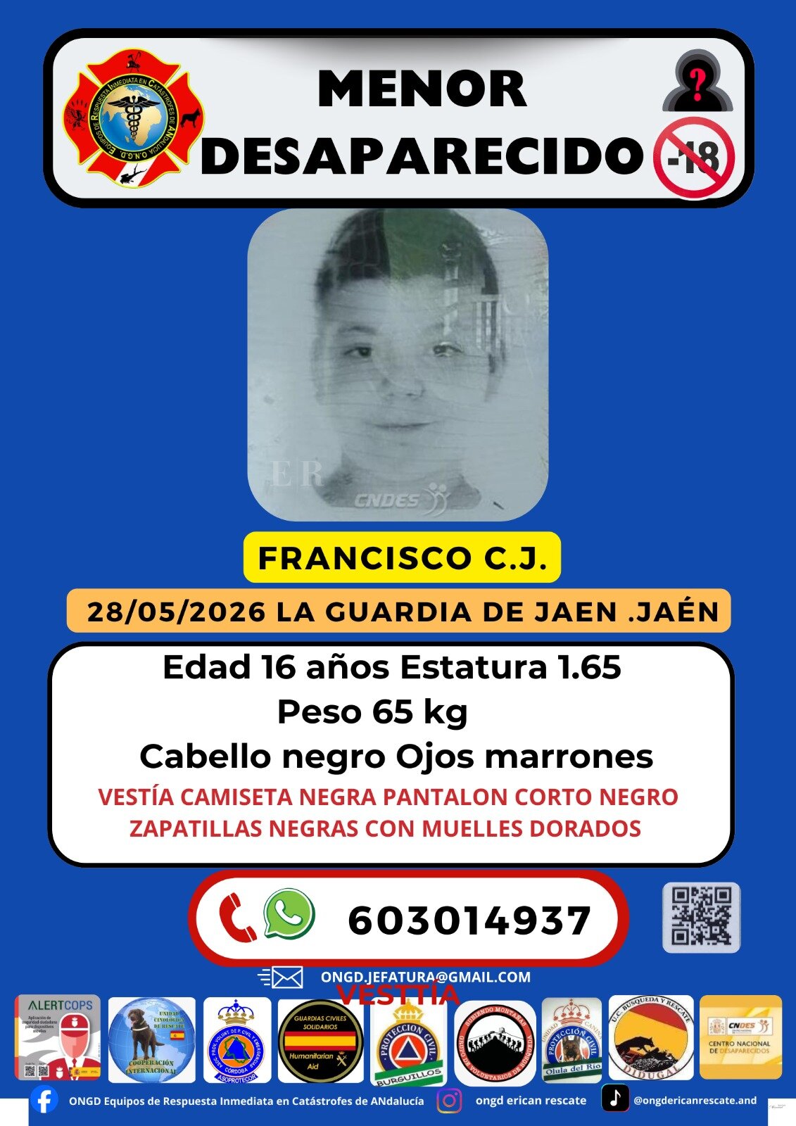 Buscan a un menor de La Guardia desaparecido desde finales de mayo