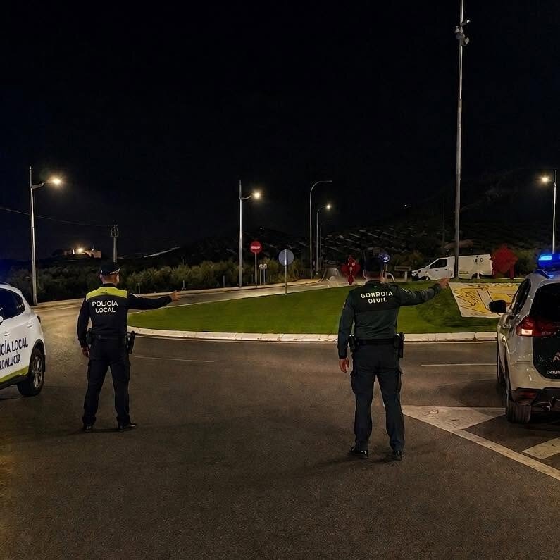 Detenido tras intervenirle cocaína, heroína y speed en un control policial en Alcaudete