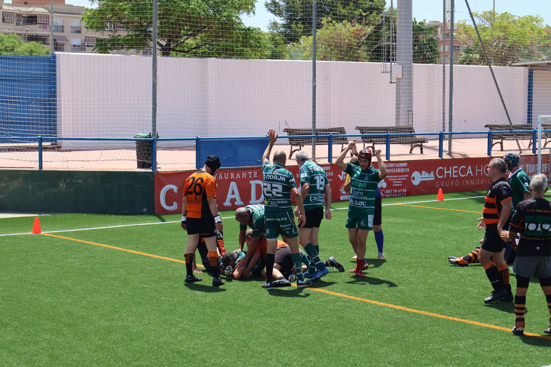 La amistad gana en el reencuentro entre el Axarquía y el Jaén Rugby