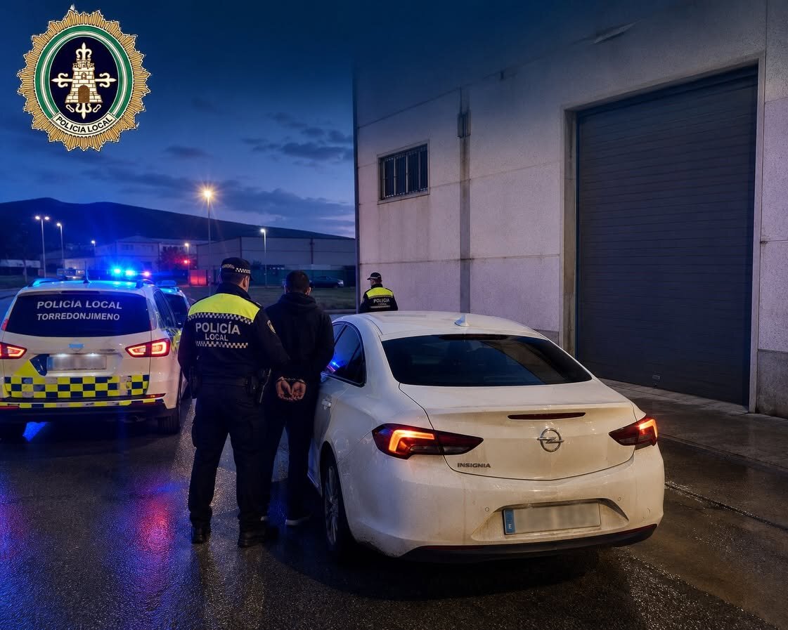 El aviso de un vecino frustra un robo en el polígono industrial de Torredonjimeno