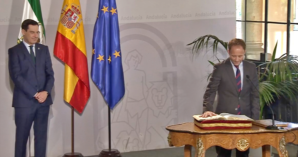 Erik Domínguez toma posesión como delegado del Gobierno de la Junta en Jaén