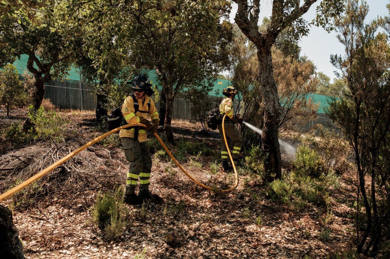El incendio forestal de Santa Elena queda controlado