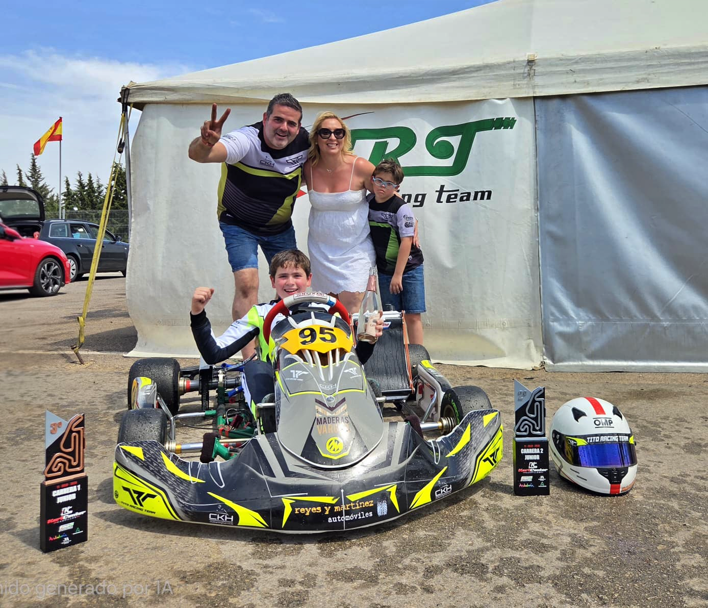 Mario Prieto es líder del Campeonato de Andalucía júnior de karting