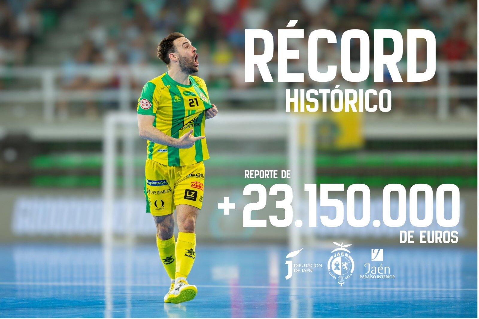 El Jaén Paraíso Interior FS cifra en 23,15 millones el impacto de una temporada histórica