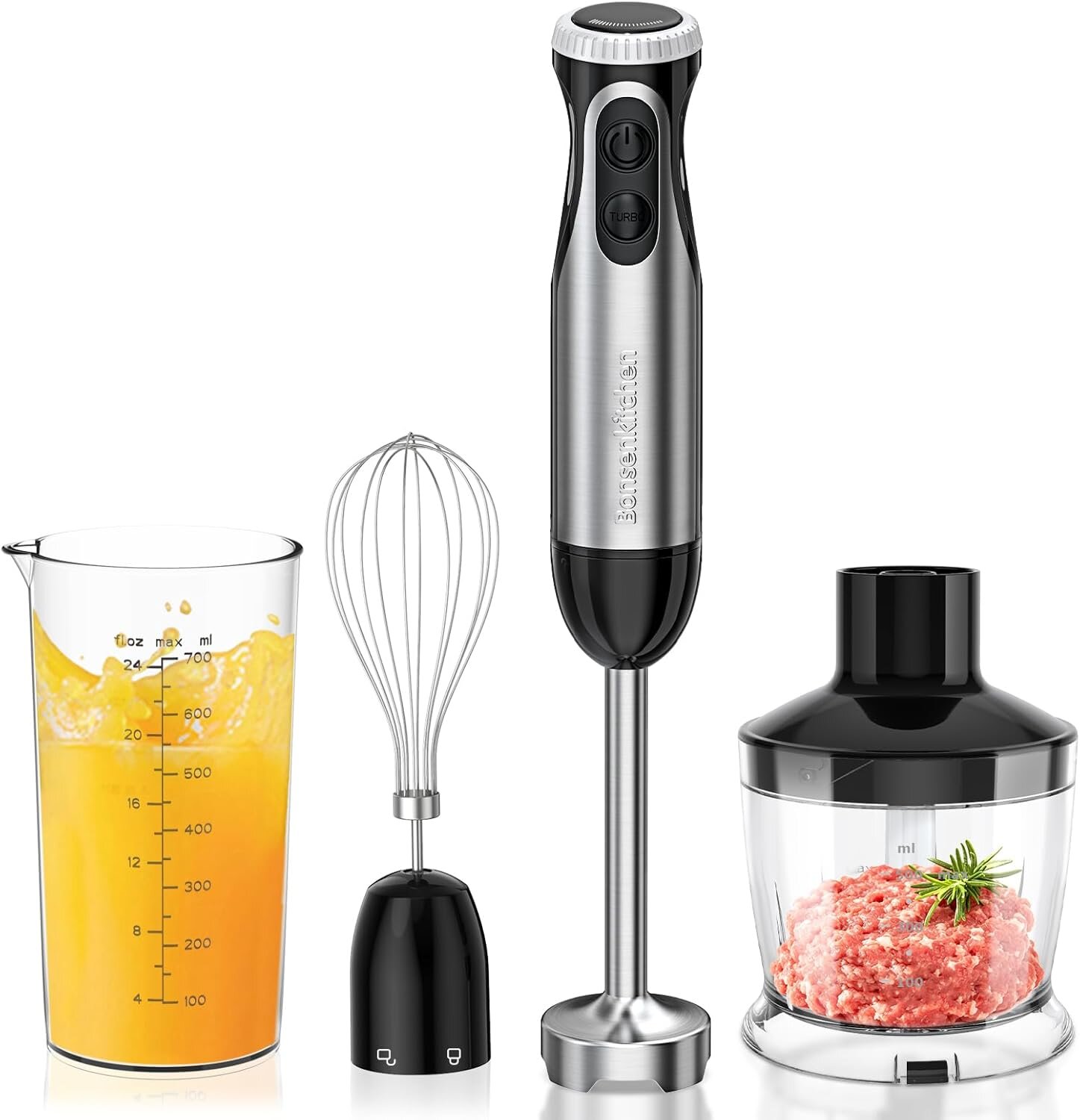 Bonsenkitchen Batidora de Mano 1000W 4 en 1: ofertas y opiniones de usuarios