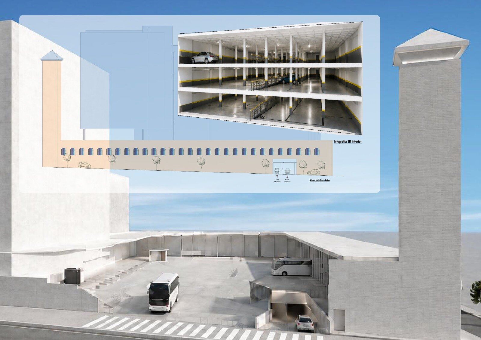 El Ayuntamiento estudia un proyecto para construir un aparcamiento subterráneo de 352 plazas bajo la estación de autobuses