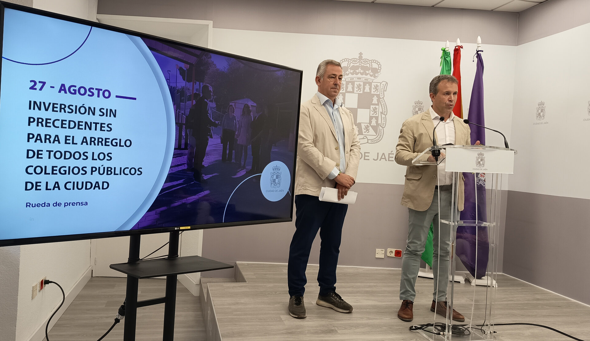 Jaén movilizará 4,3 millones para mejorar los 19 colegios públicos de la capital