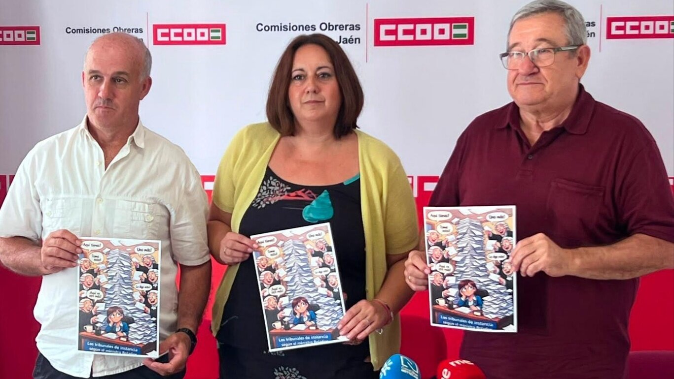 CC OO reclama 17 nuevas plazas judiciales y 119 funcionarios ante el "caos organizativo" en Jaén