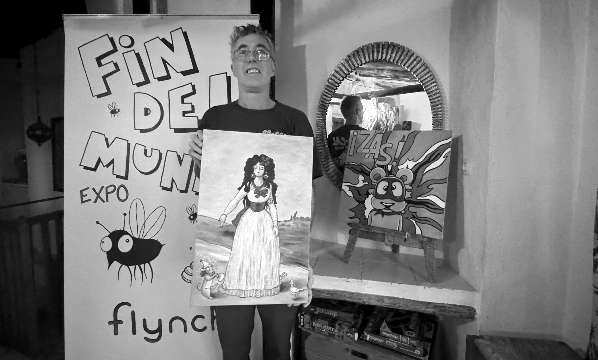 Flynch: "Mi exposición en Alcalá la Real es un nuevo comienzo artístico"