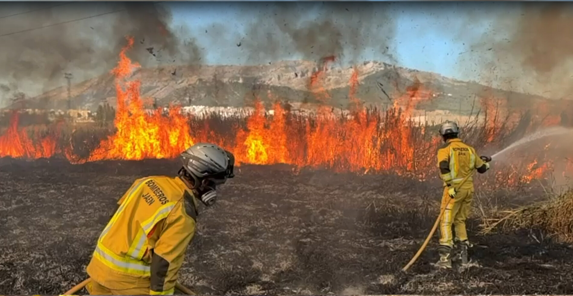 Controlado un incendio junto al helipuerto del Hospital Neurotraumatológico