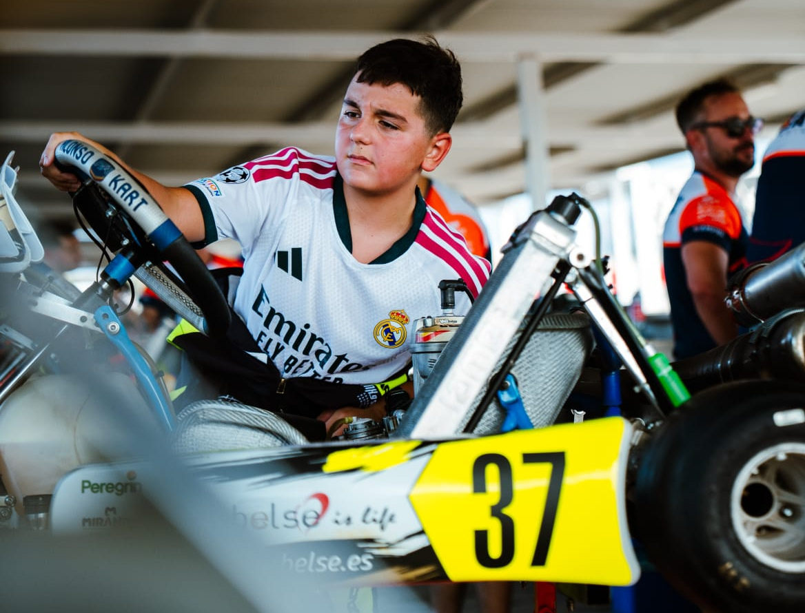 Javier Álvarez Miranda, talento precoz en karting
