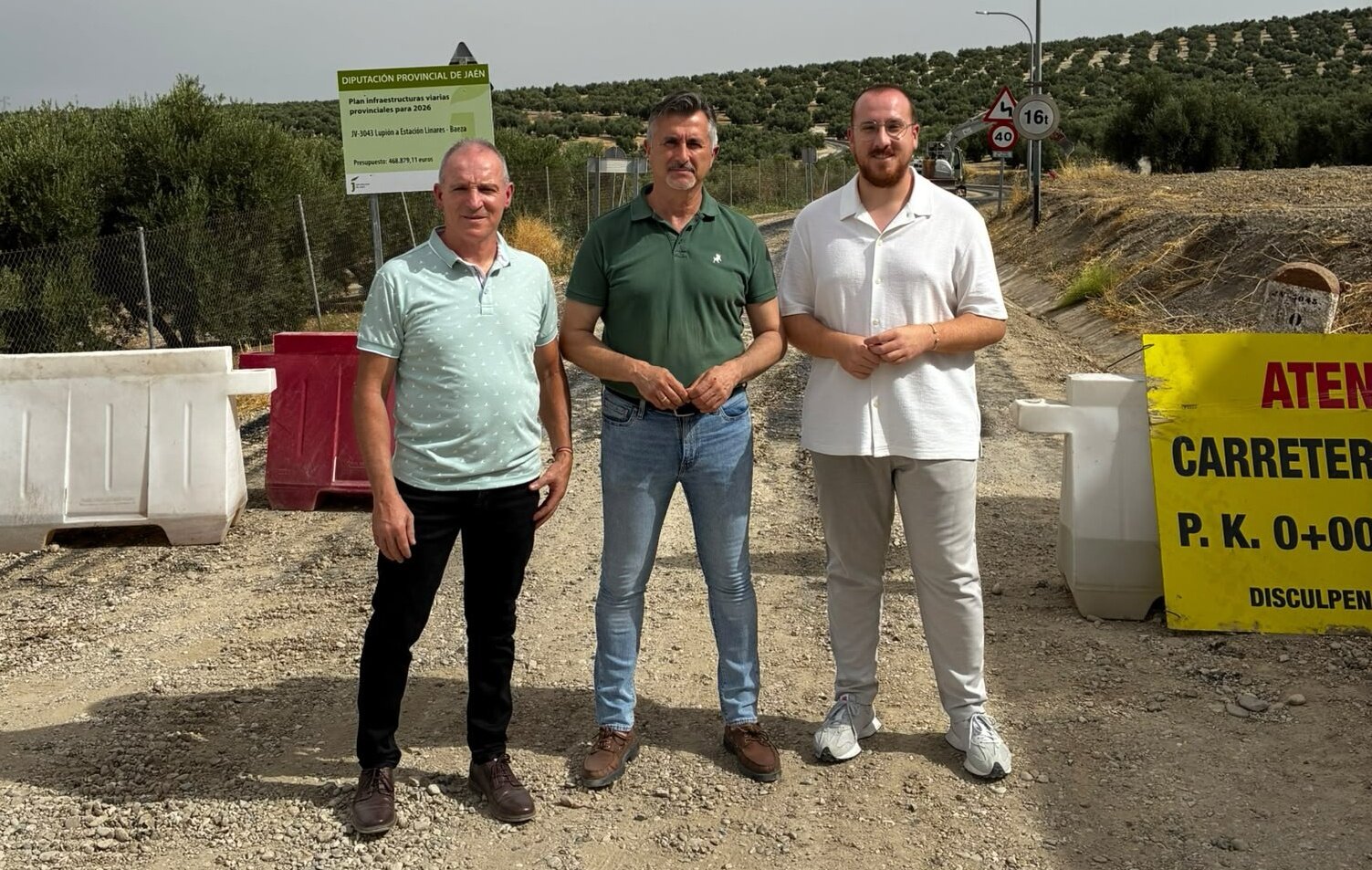 La Diputación mejora la carretera que conecta Lupión con la Estación Linares-Baeza