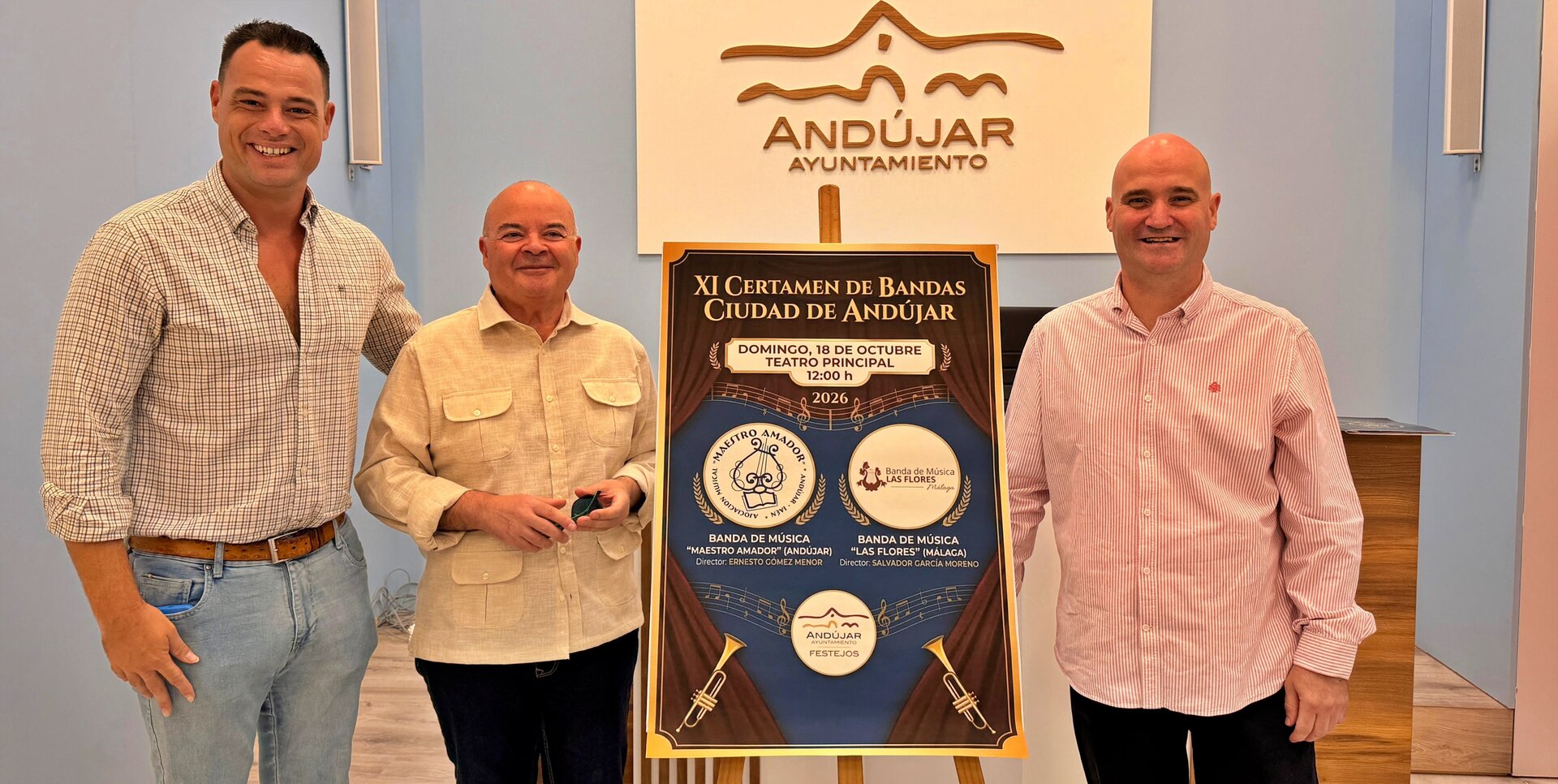 Las bandas Maestro Amador y Las Flores llevan su música a Andújar