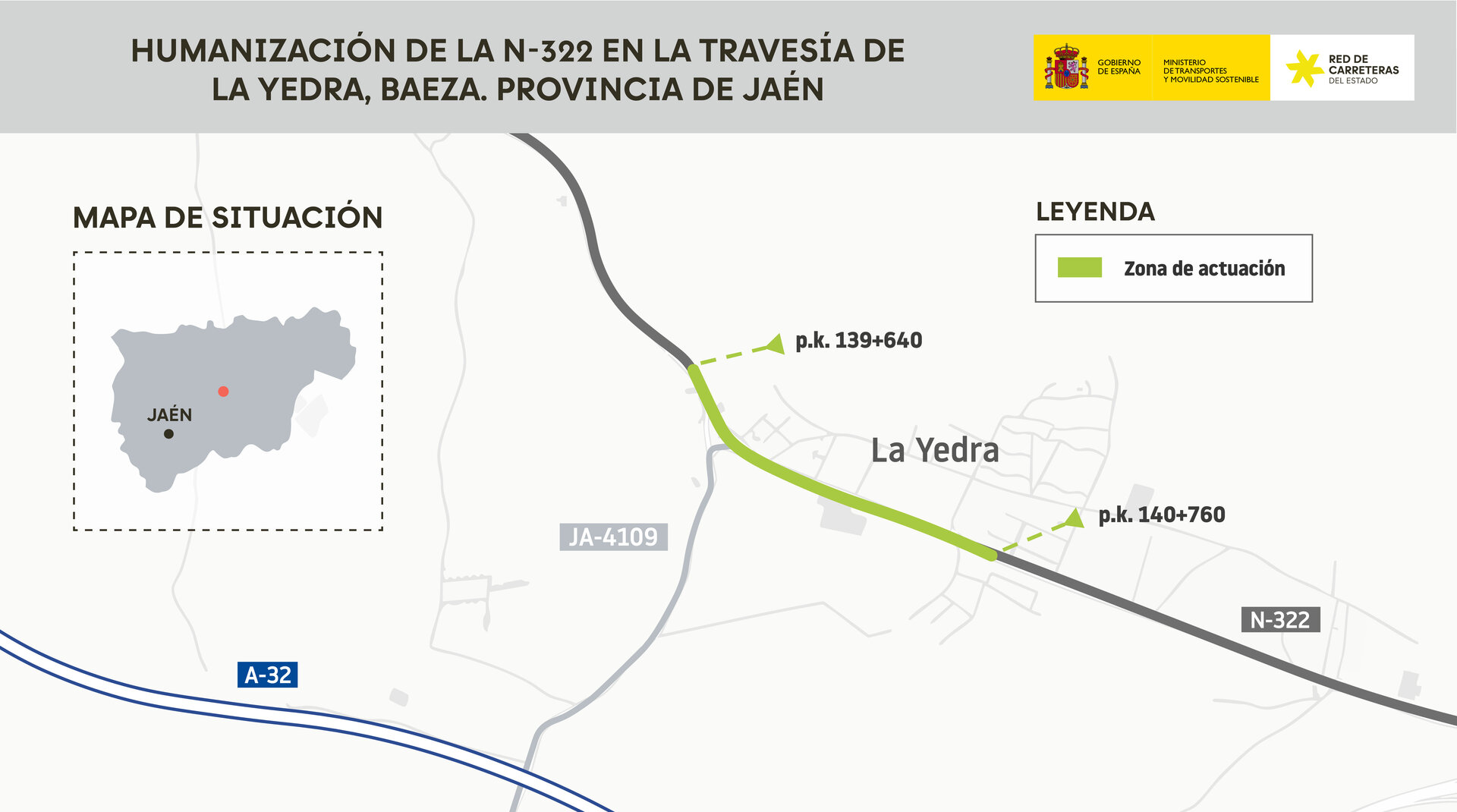 La travesía de La Yedra ampliará sus aceras y sumará cinco pasos elevados con una obra de 3,3 millones