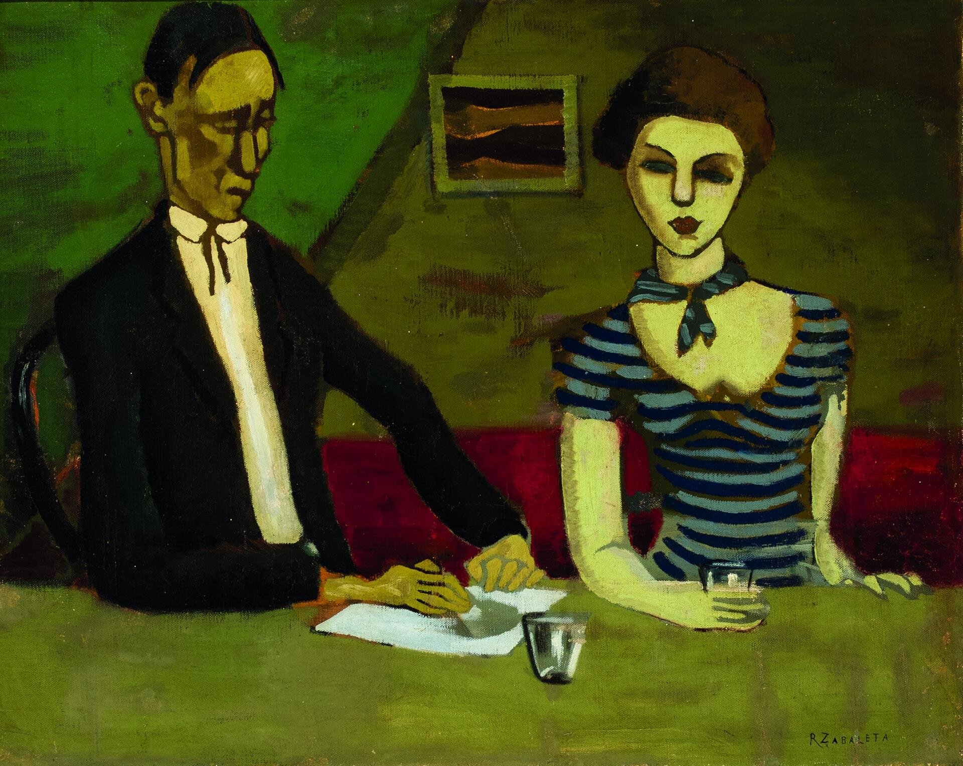 ‘La pareja’, la obra que dio a conocer a Zabaleta, sale a subasta por 30.000 euros