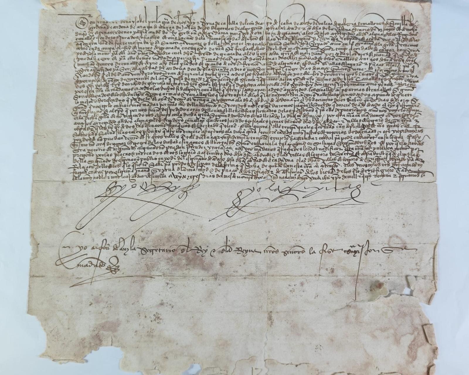 Una orden de los Reyes Católicos para reclutar caballeros de Jaén en 1484, 'Documento del Mes'